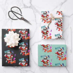 Merry Christmas - Weihnachten Rizz lustiger Weihna Geschenkpapier Set