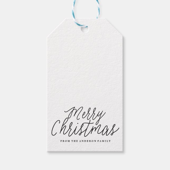 MERRY CHRISTMAS Weihnachten Weihnachten Weihnachts Geschenkanhänger (Vorderseite)