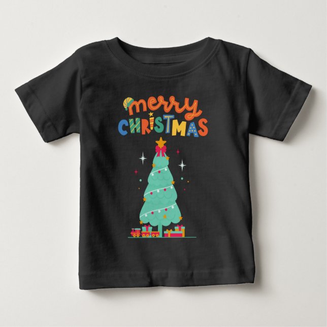 MERRY CHRISTMAS - Weihnachtsbaum T - Shirt (Vorderseite)