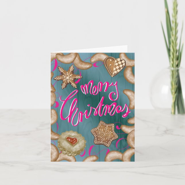 Merry Christmas - Weihnachtsgrüße Karte (Vorderseite)