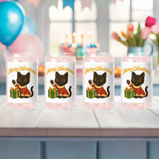 Merry Christmas with Emi the Black Cat Dosenglas