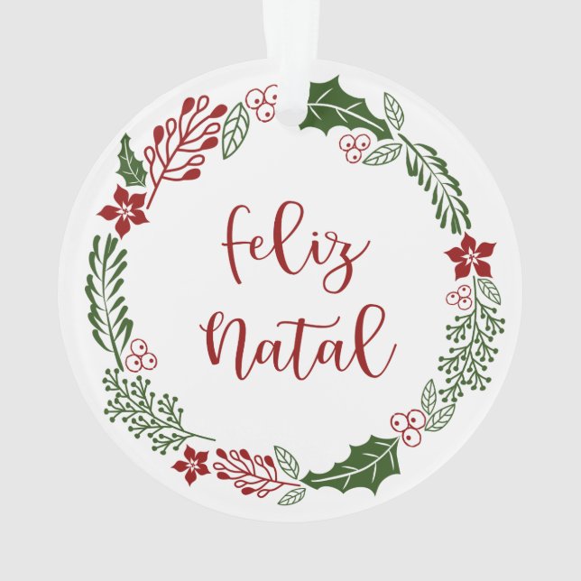 Merry Christmas Wreath, Feliz Natal (dos)