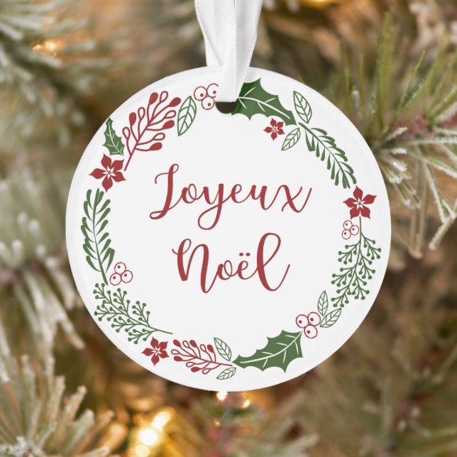 Merry Christmas Wreath, Joyeux Noël (Arbre)