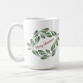 Merry Christmas Wreath - Mug