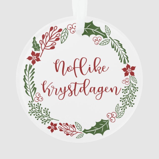 Merry Christmas Wreath, Noflike Krystdagen (dos)
