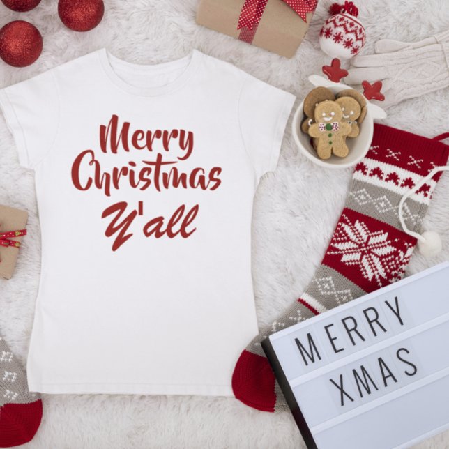 Merry Christmas Y'all T-Shirt (Von Creator hochgeladen)