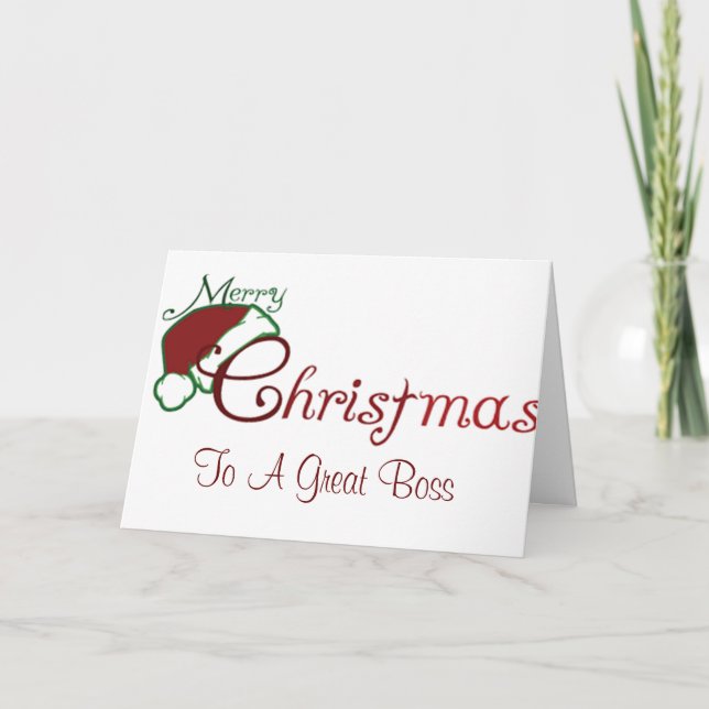 MERRY CHRISTMAS & YOU are APPRECIATED ***BOSS*** Karte (Vorderseite)