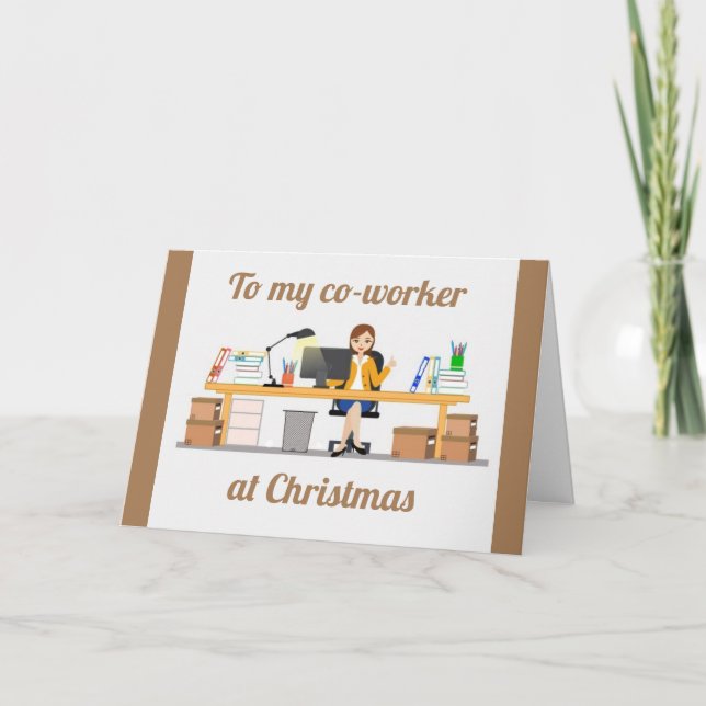 MERRY CHRISTMAS ZU EINER MITARBEITERKARTE UND FREU KARTE (Vorderseite)