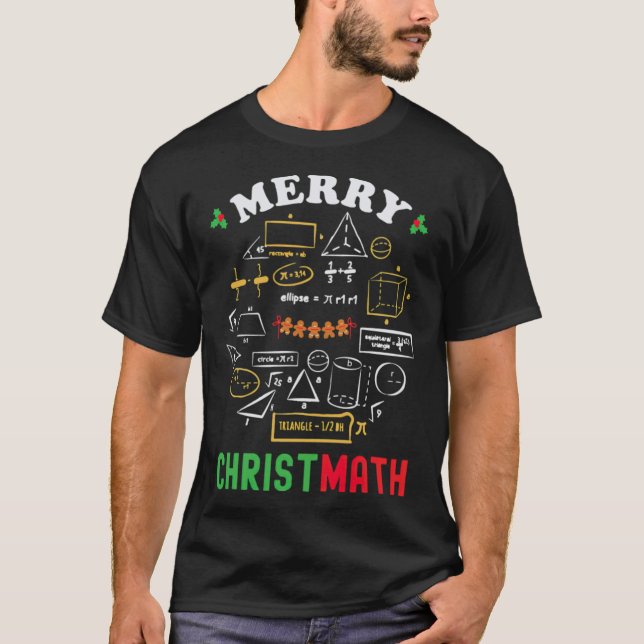 Merry Christmath Math Merry Christmas Math cowboy  T-Shirt (Vorderseite)