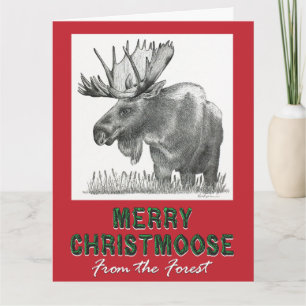 Merry ChristMoose Karte