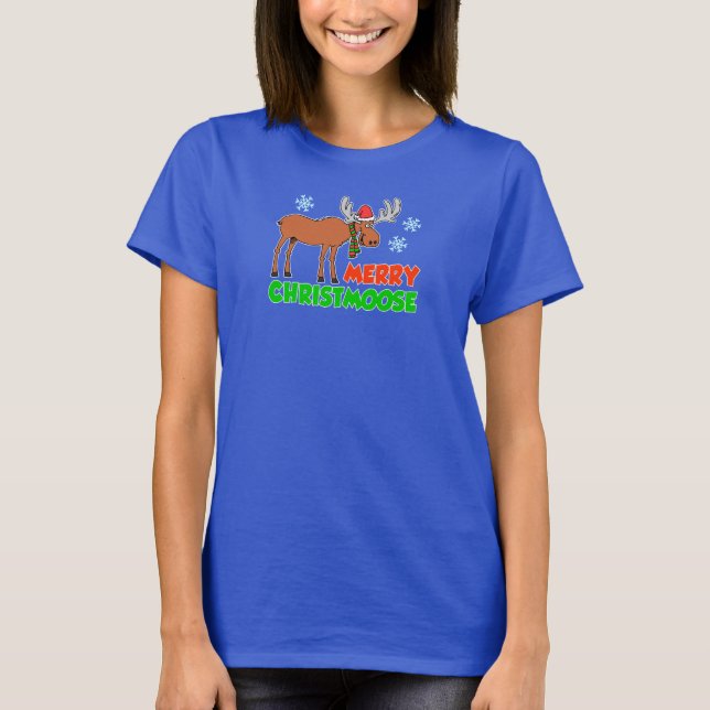 Merry Christmoose Niedlich Holiday Pub T-Shirt (Vorderseite)