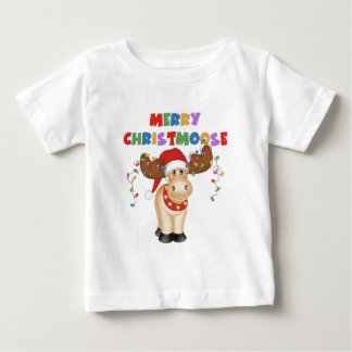 Merry Christmoose Weihnachten Baby T-shirt