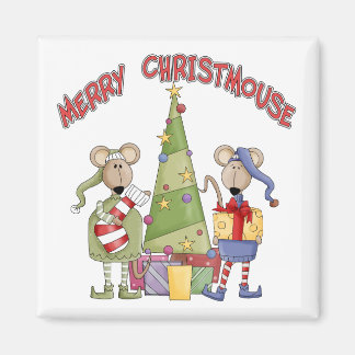 Merry Christmouse Magnet