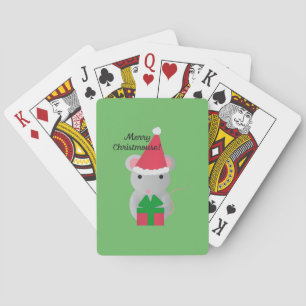 Merry Christmouse Niedlich WeihnachtsMaus Spielkarten