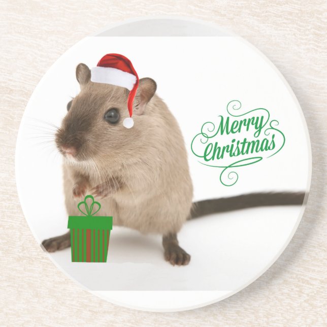 Merry Christmouse Untersetzer (Vorne)