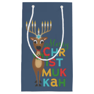 Merry Christmukkah Reindeer Kleine Geschenktüte