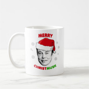Merry Christmusk Keramik Ornament Kaffeetasse
