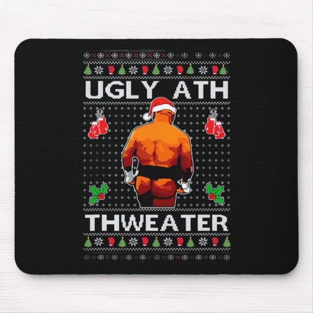 Merry Chrithmith Kith My Ath Hintern Viral Fight M Mousepad (Vorne)