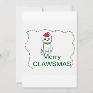 Merry CLAWSMAS Feiertagskarte