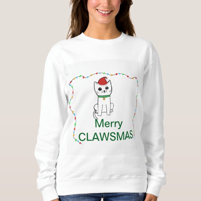 Merry Clawsmas Sweatshirt (Vorderseite)