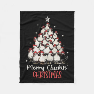 Merry Cluckin Weihnachten Weihnachten Weihnachten Fleecedecke