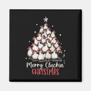 Merry Cluckin Weihnachten Weihnachten Weihnachten Magnet