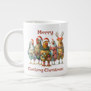 Merry Clucking Weihnachtsgebäck Jumbo-Tasse