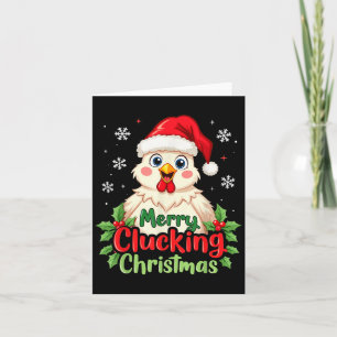Merry Clucking Weihnachtsgebäck Karte