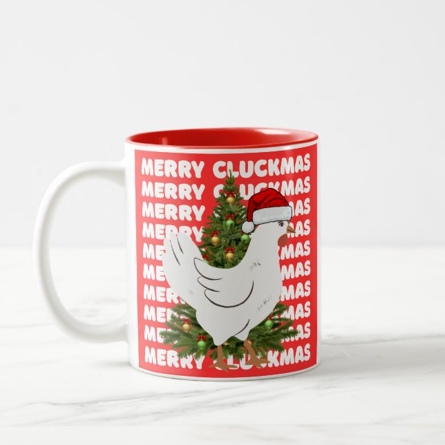 Merry CLUCKMAS coffee mug  (Gauche)