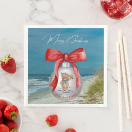 Merry Coastal Christmas Hilton Head Island Beach Serviette