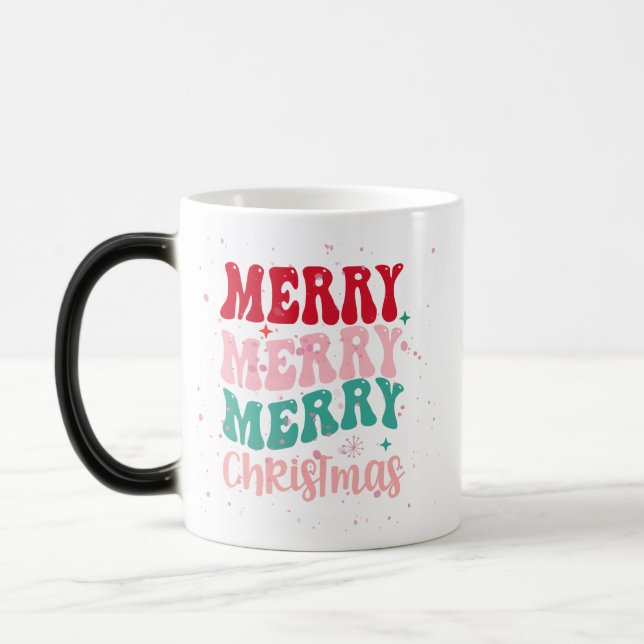 MERRY COLORÉ CHRISTMAS MUG (Gauche)
