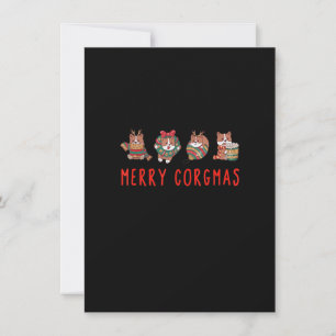 Merry Corgmas Christmas Corgi Cute Dog Funny Einladung