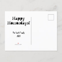 Merry Creepmas Horror Weihnachten Custom Postcard