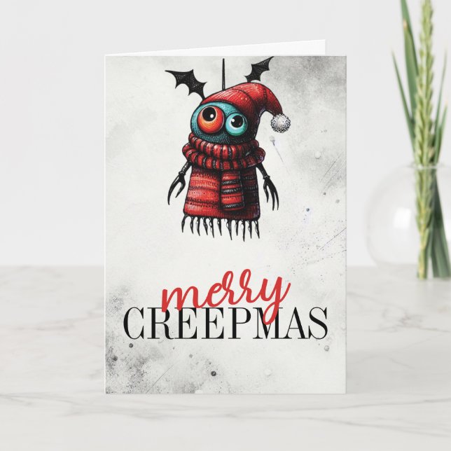 Merry Creepmas Karte (Vorderseite)