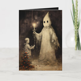 Merry Creepmas Spooky Ghost Gothic Vintag Karte