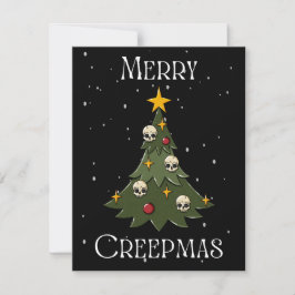 Merry Creepmas Tree Feiertagskarte