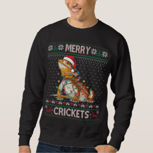 Merry Crickets Bartded Dragon Ugly Sweater Christm Sweatshirt