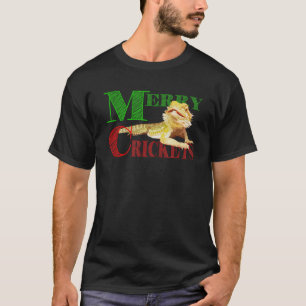 Merry Crickets Bartded Dragon Weihnachten von Bear T-Shirt
