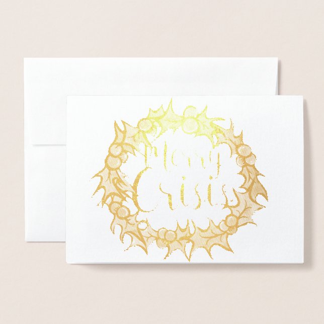 Merry Crisis Folienkarte (Vorderseite mit Umschlag)