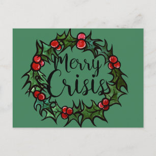 Merry Crisis Postkarte