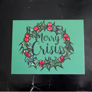 Merry Crisis Postkarte