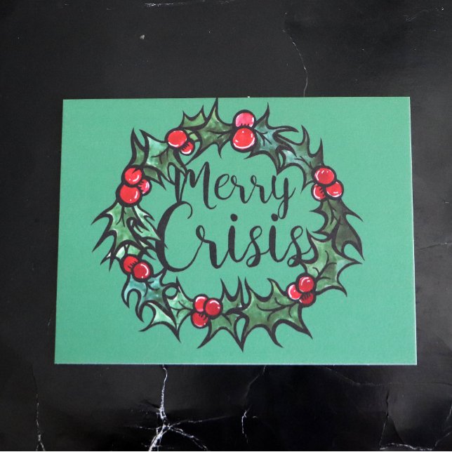 Merry Crisis Postkarte (Von Creator hochgeladen)