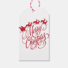 Merry Cristmas renos Geschenkanhänger