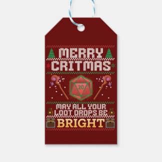Merry Critmas | Heiler Ugly Sweater personlisiert Geschenkanhänger