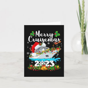 Merry Cruisemas 2023 Weihnachten Weihnachtsfeierta Karte