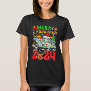 Merry Cruisemas 2024 Cruise Christmas Rudolph Xmas T-Shirt