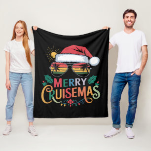 Merry Cruisemas 2024 Weihnachten Weihnachtsmann Fleecedecke