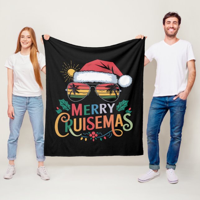 Merry Cruisemas 2024 Weihnachten Weihnachtsmann Fleecedecke (Beispiel)
