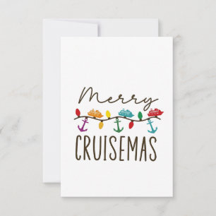 Merry Cruisemas Christmas Cruise Family Matching Dankeskarte