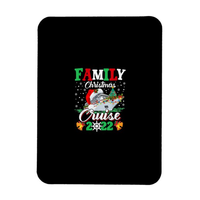 Merry Cruisemas Familie Weihnachten Kreuzfahrt 202 Magnet (Vertikal)